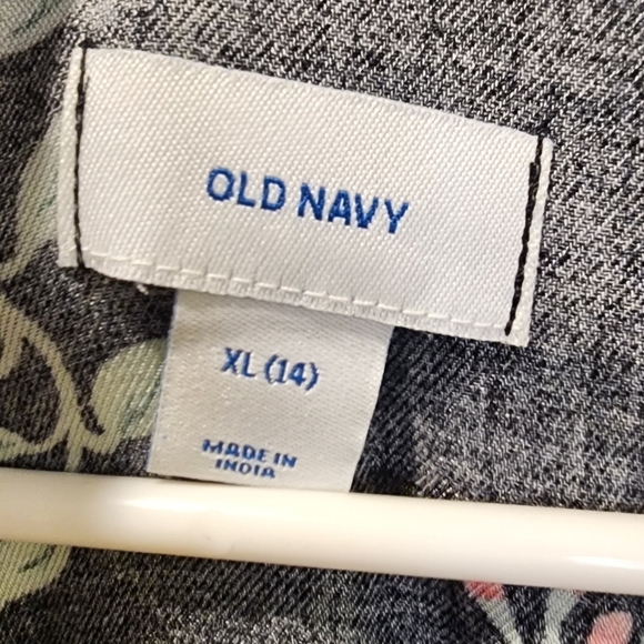 Old Navy Floral  Girla Dress size Junios XL (14) NWT - Picture 3 of 11